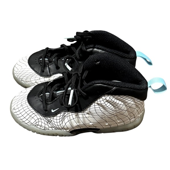 Nike Little Posite One Foamposite 'Warped Grid' Size 8C Toddler Sneakers - Picture 1 of 5